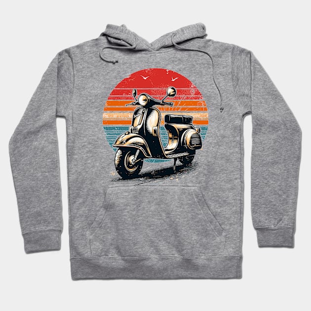 Piaggio Vespa Hoodie by Vehicles-Art